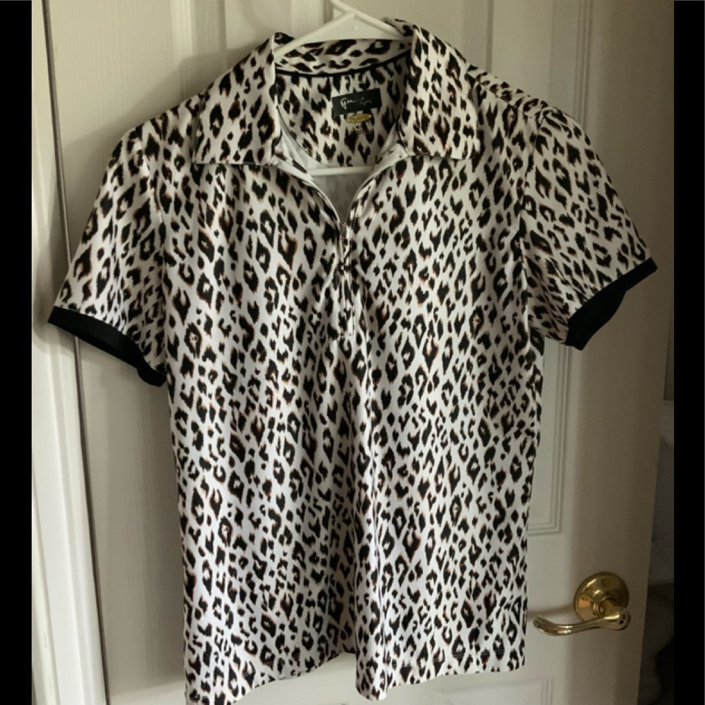 Greg Norman Play Dry Ladies Golf Shirt Sz M/M